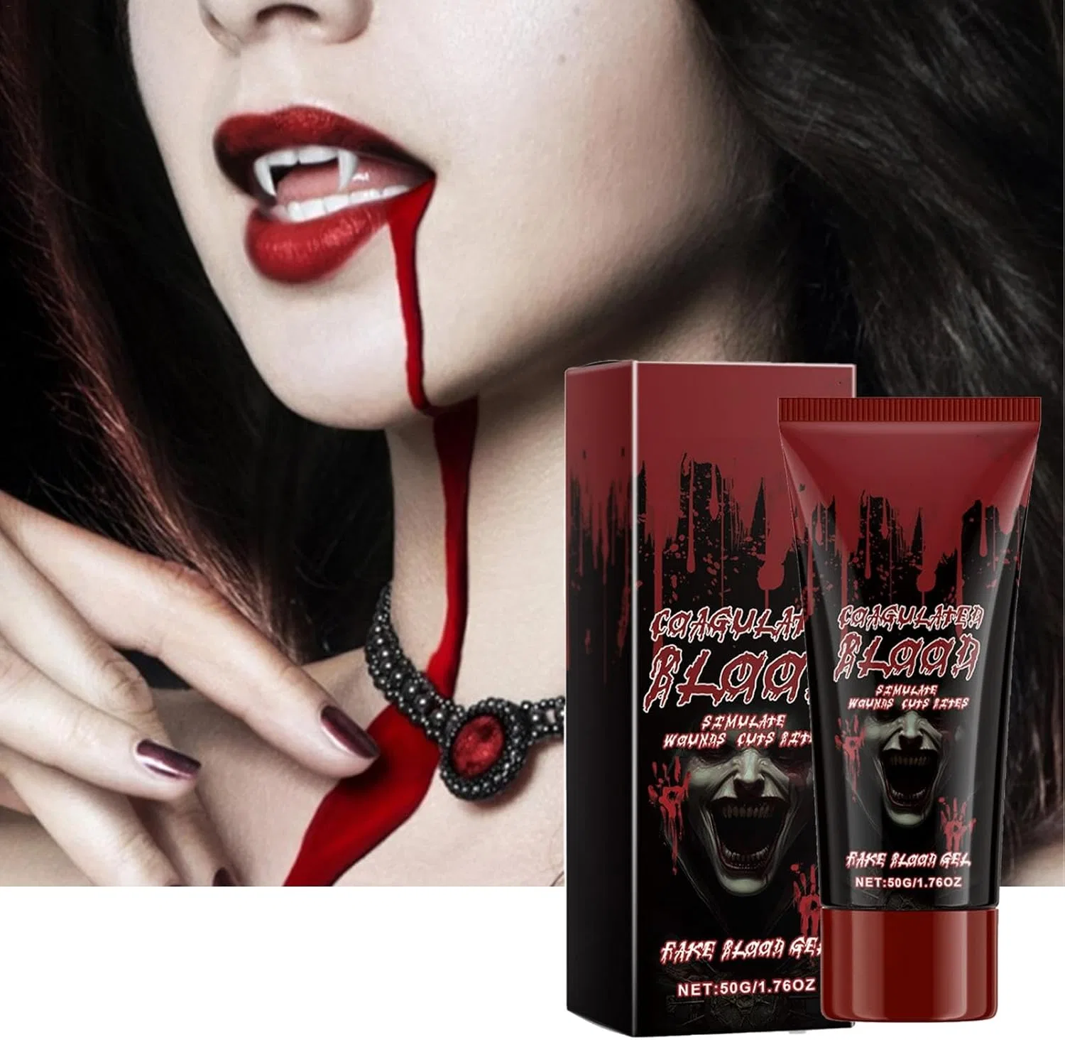 Гель-кровь для грима Halloween Props Makeup Blood 1.76oz — фото 3