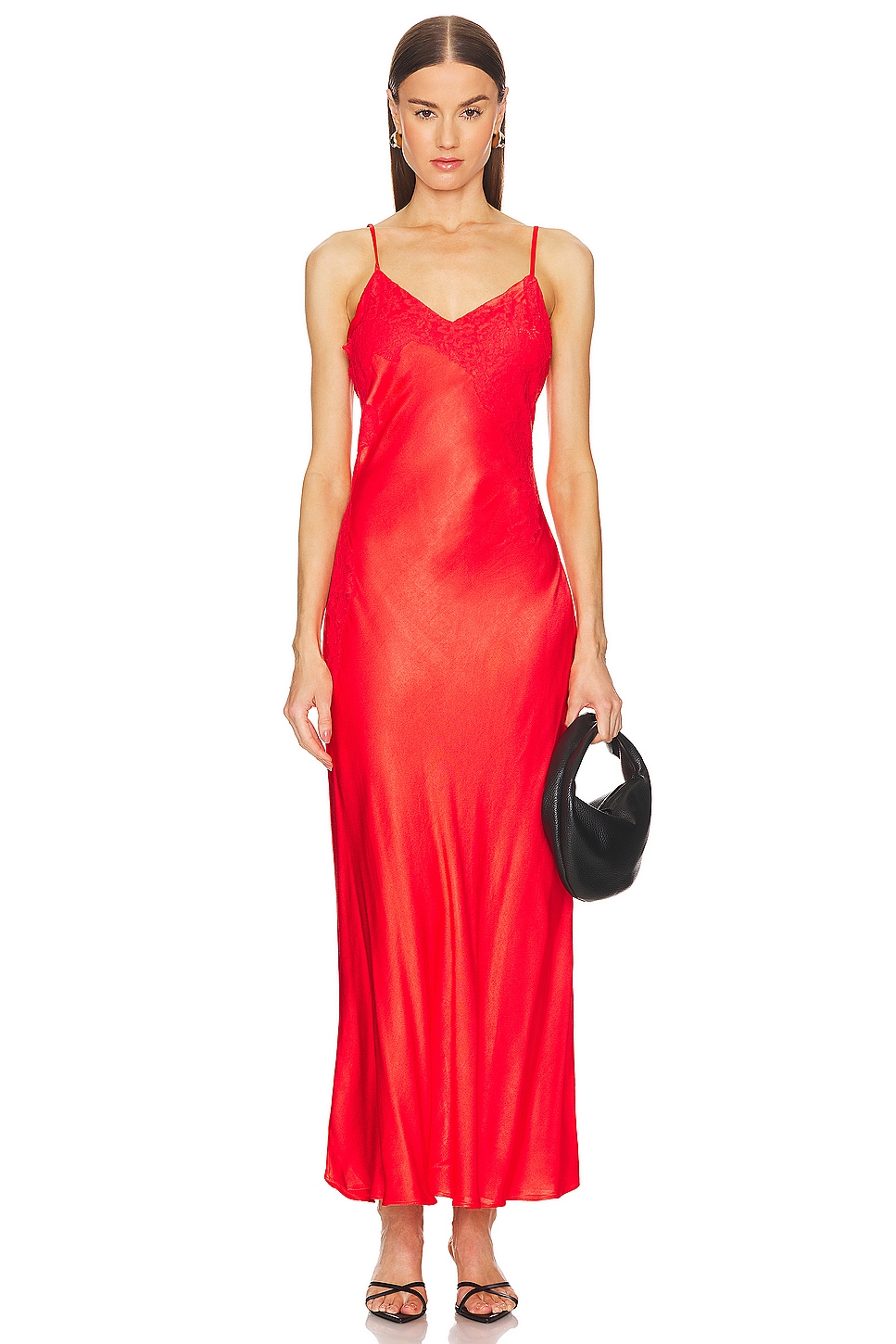 

Платье миди Avoco Bardot, fire red