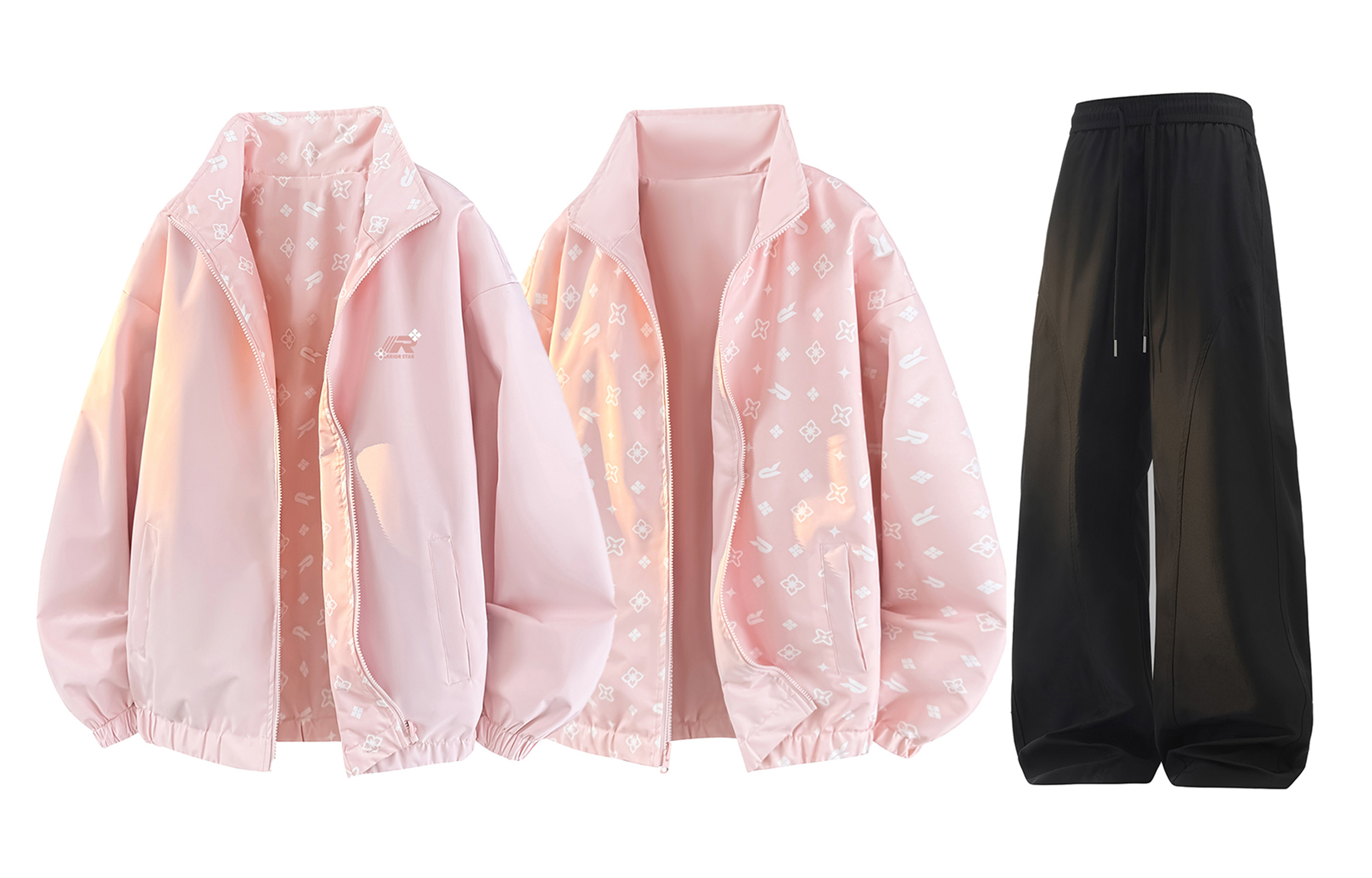 

Повседневная спортивная одежда Unisex WARRIOR, розовый+черный