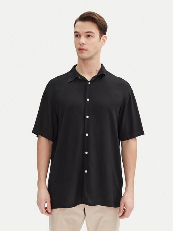 

Свободная рубашка Joshua 12271078 Jack&Jones, черный