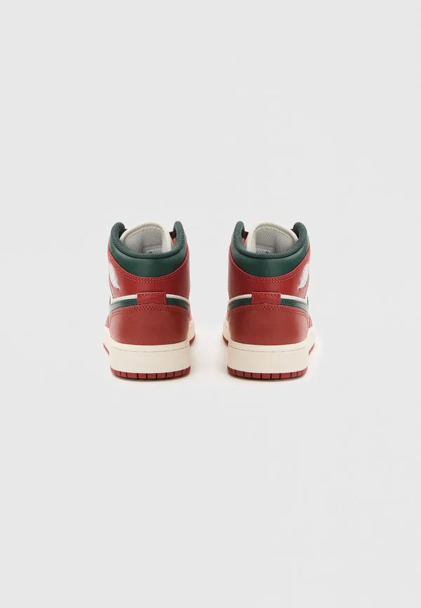 Кроссовки air jordan 1 mid унисекс Jordan, Sail/Midnight Green/Pure Platinum-Coloured/Redstone — фото 3