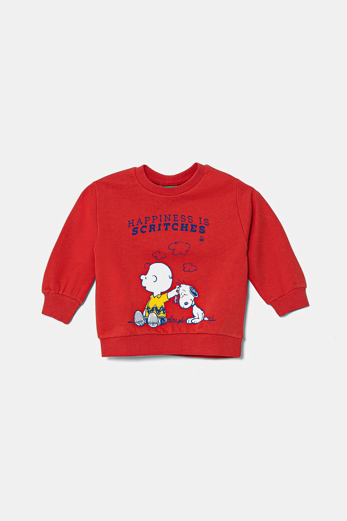 

Детская хлопковая толстовка x Snoopy United Colors Of Benetton, красный