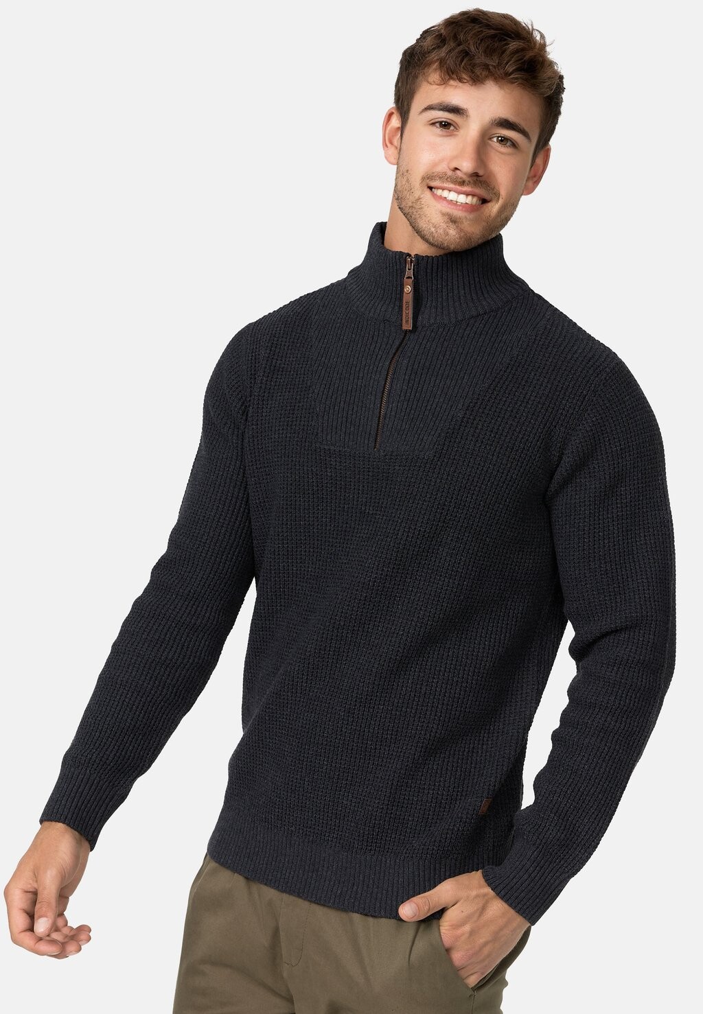 

Вязаный свитер INYASSIP INDICODE JEANS, цвет raven