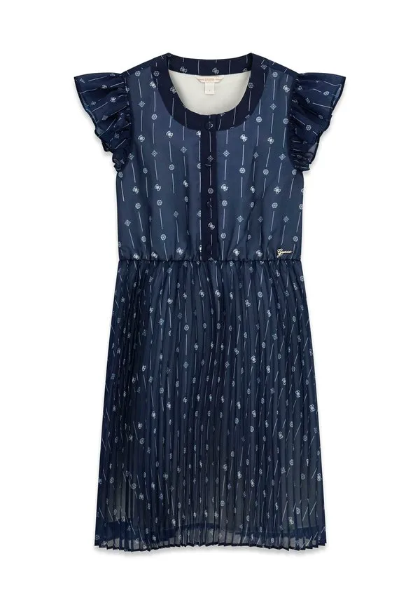 Платье-Рубашка Guess, Mehrfarbig/Grundton Blau