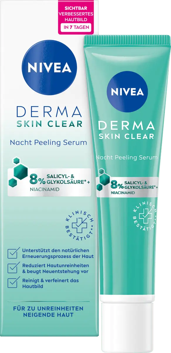 

Пилинг-сыворотка Night Derma Skin Clear 40 мл NIVEA