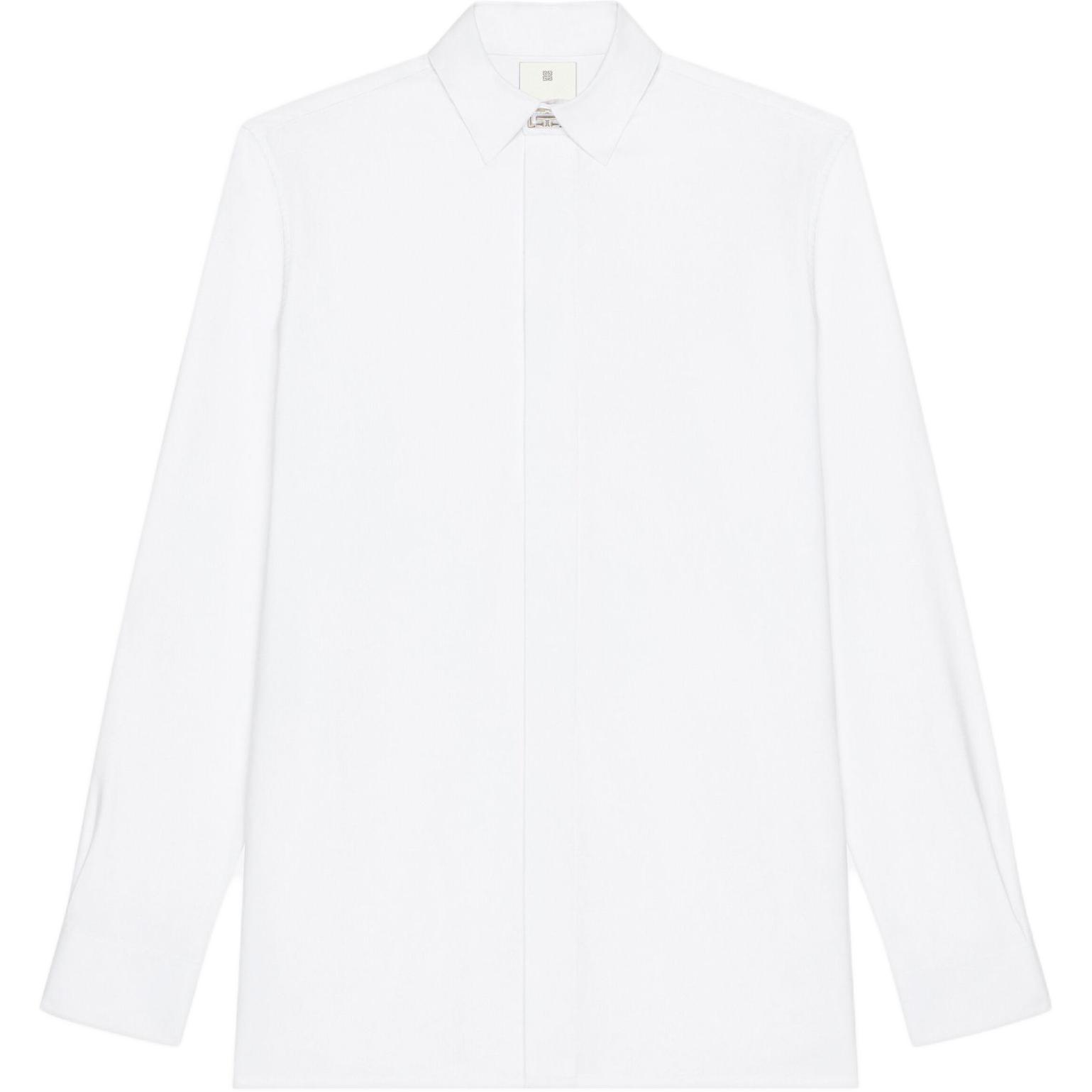 

Рубашка с длинными рукавами и воротником-стойкой 2G Givenchy, белый