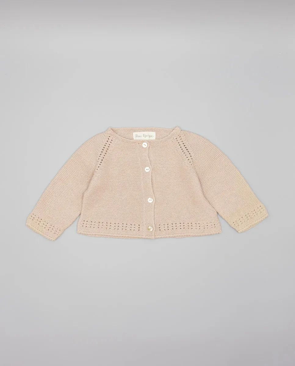 

Вязаная детская куртка с пуговицами Fina Ejerique, синий