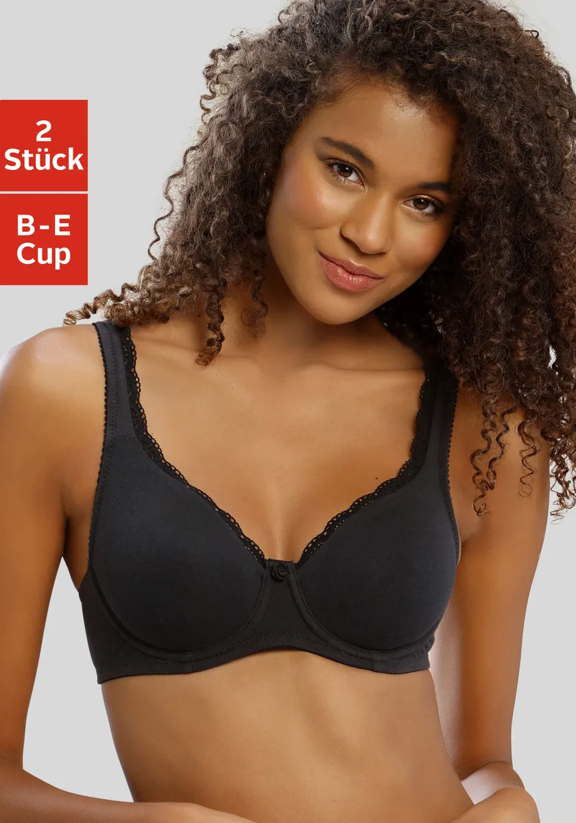 

Бюстгальтер-футболка petite fleur с бесшовными чашками без подкладки, изготовлен из качественного хлопка, белый