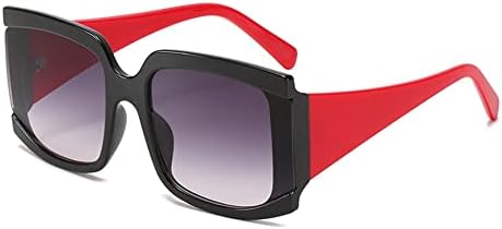 

Новые солнцезащитные очки большого размера для женщин 2025 года, крупная оправа, градиентные солнцезащитные очки, защита от УФ-излучения UV400, черные DSXLY, Red Black