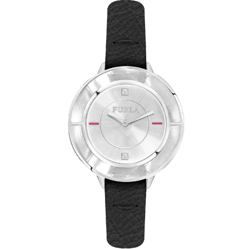 

Черные кожаные часы Furla