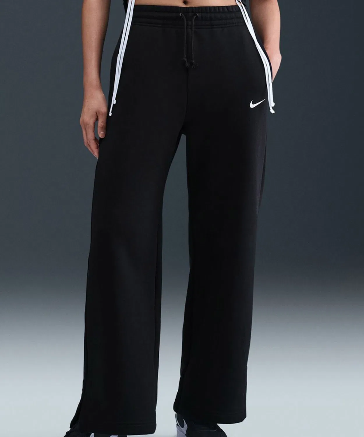 Спортивные штаны Nike Sportswear Phoenix Fleece Wide, серые — фото 2