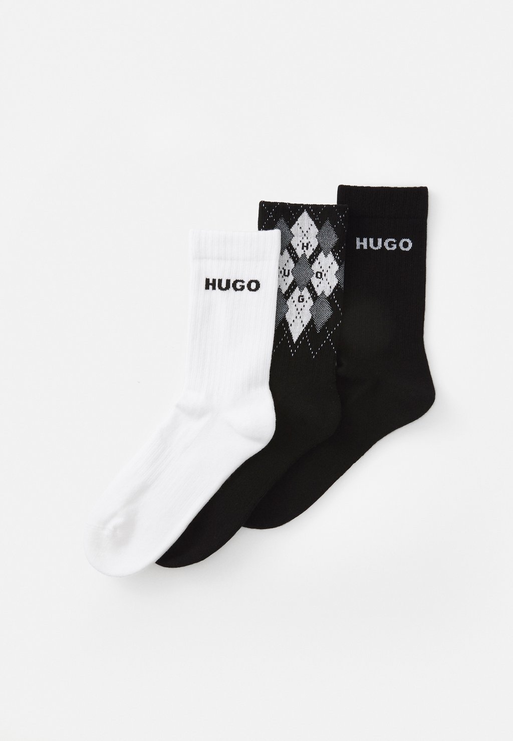 

Носки ARGYLE 3 PACK HUGO, черный