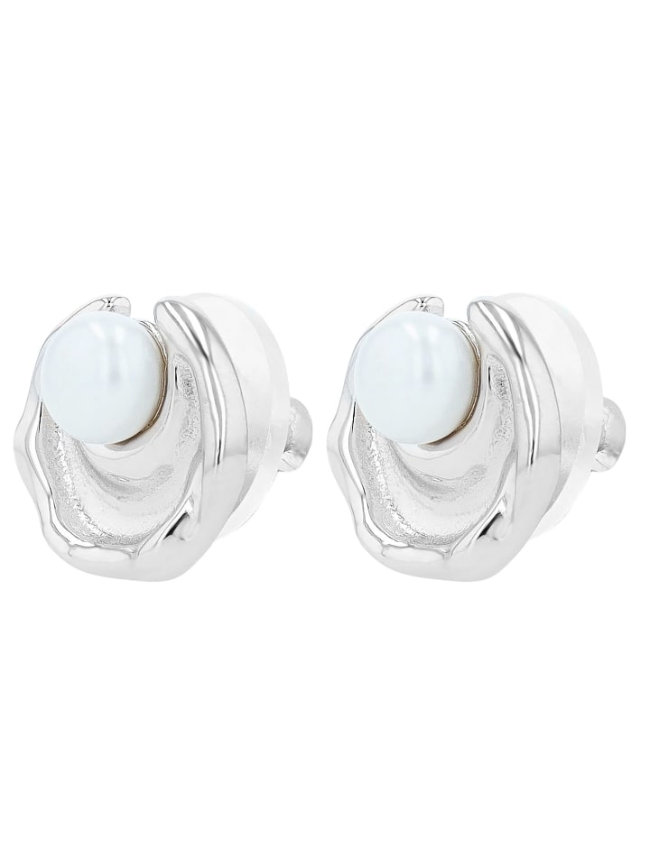 

Adeliás Женские серьги - серьги-гвоздики из серебра 925 пробы с белой пресноводной жемчужиной