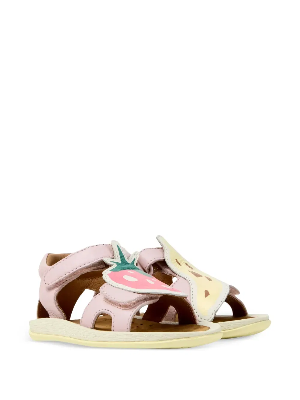 Кожаные сандалии Camper Kids, розовый