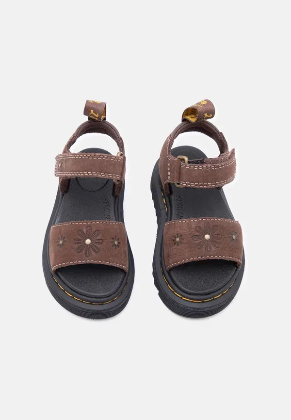 Сандалии Marlowe flower Dr. Martens, тёмно-коричневый — фото 4