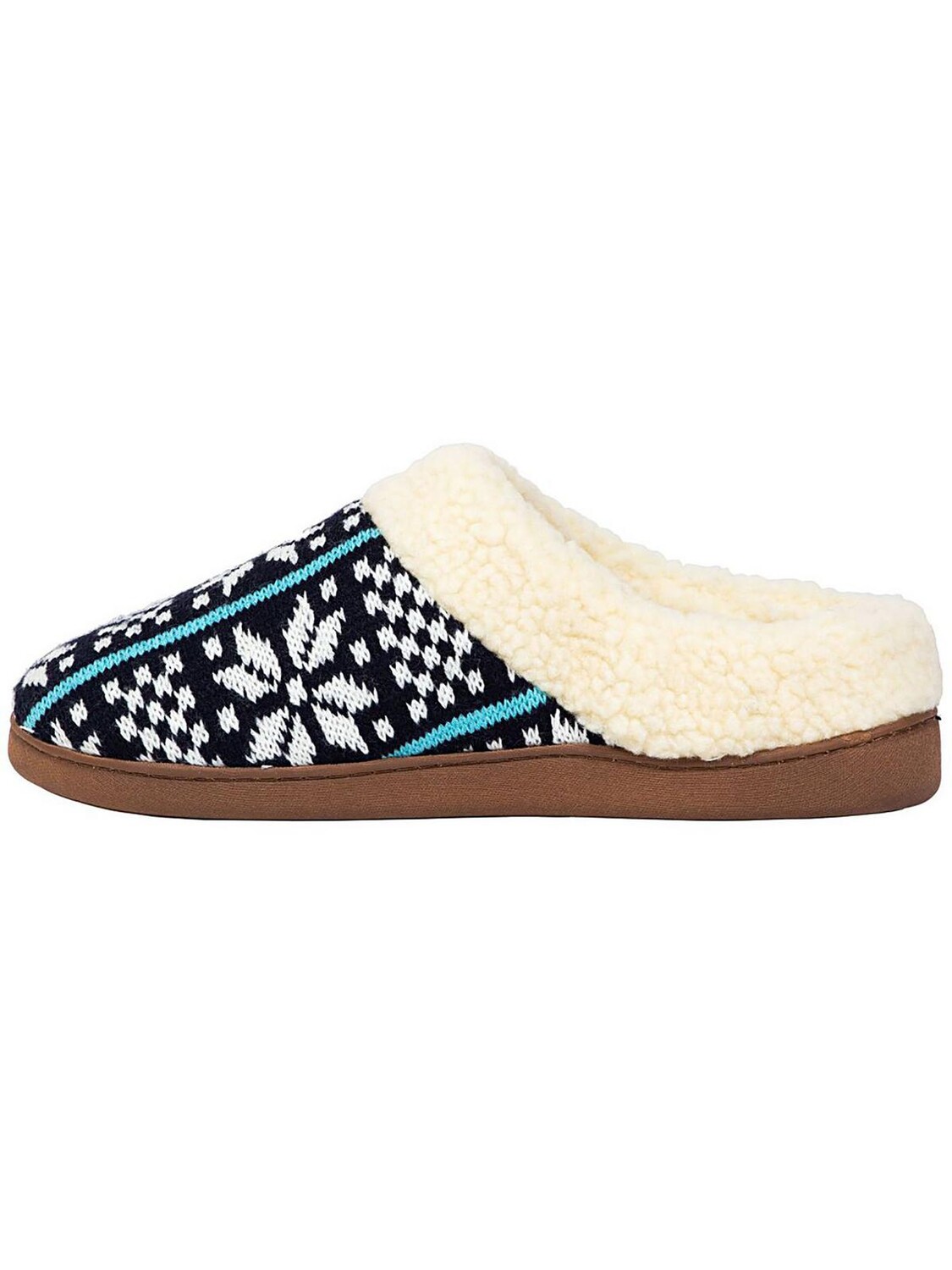 

Мужские уличные шлепанцы на подкладке из искусственного меха Lodge Deer Stags, цвет Navy/White Knit