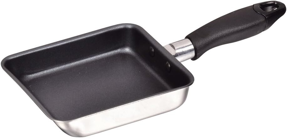 

Мини-сковорода для яиц Pearl Metal HB-2190, 4,7 x 5,5 дюймов (12 x 14 см), индукционная совместимость, яйца с фторированной обработкой, двухслойная сталь, компактная, Black