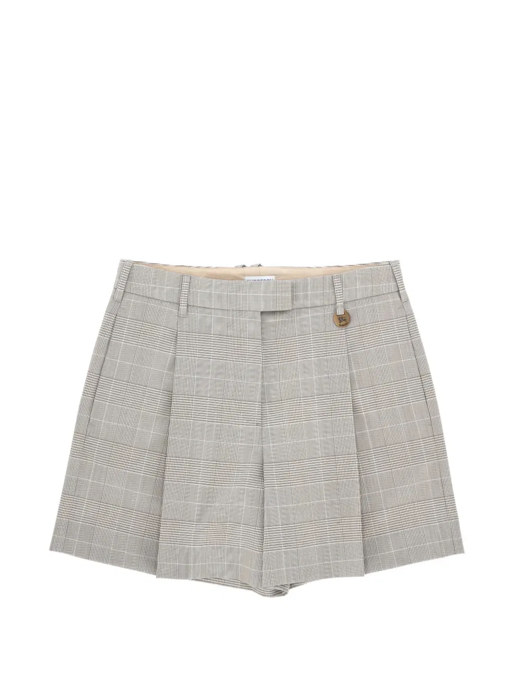 Шорты Burberry, женские, белый, клетчатые