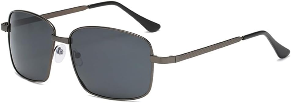 

Поляризованные солнцезащитные очки для мужчин и женщин, зеркальные очки для вождения, металлическая оправа, защитные очки UV400 с защитой от бликов VFDHN, Black Single Bridge