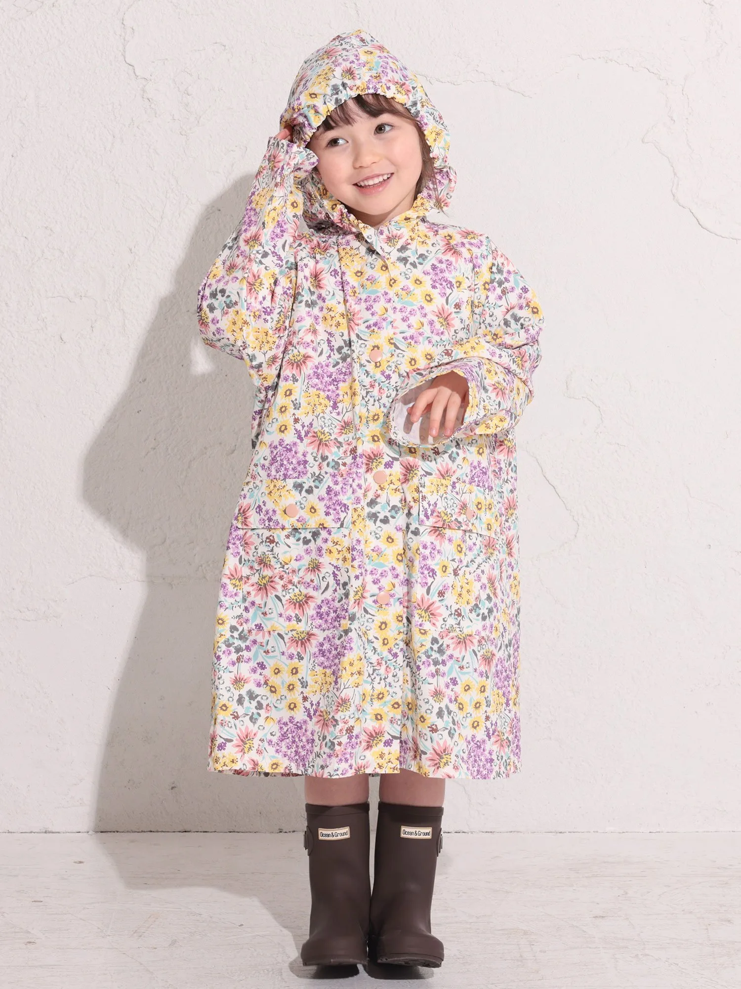 Дождевик Сугахара Ocean&Ground, Floral pattern
