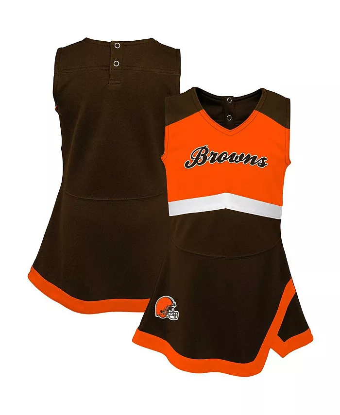 

Коричневое платье-джемпер Cleveland Browns Cheer Captain для мальчиков и девочек Outerstuff