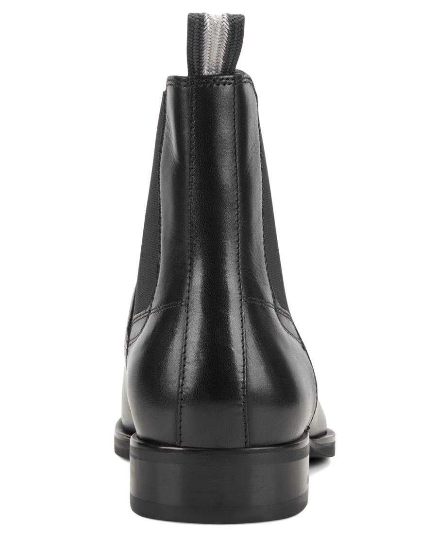 Мужские повседневные ботинки Raymond без шнурков Kenneth Cole New York, Black Leather — фото 3