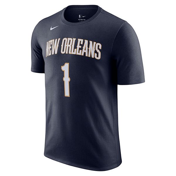 Футболка мужская zion williamson navy new orleans pelicans icon 2022/23 с именем и номером Nike — фото 3