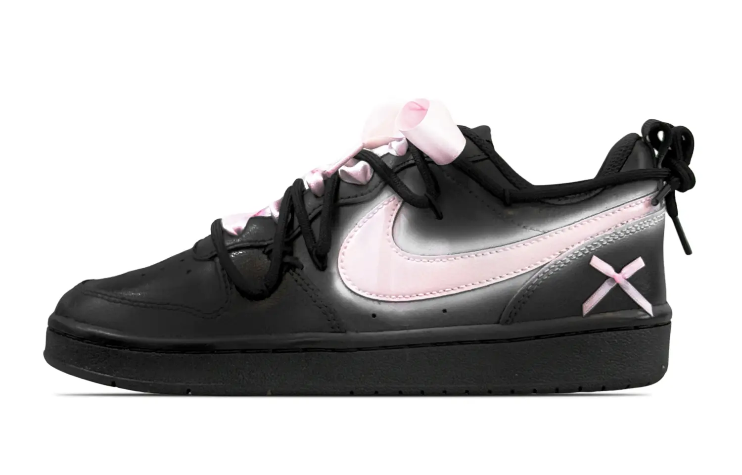

Кроссовки Nike Court Borough Skateboard Shoes Women's Low-Top Pink, Черный, Кроссовки Nike Court Borough Skateboard Shoes Women's Low-Top Pink