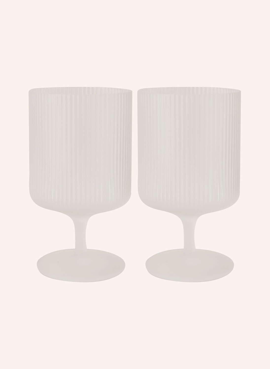 

2 шт - Бокал для вина Ferm Living RIPPLE, 270 мл, цвет frosted