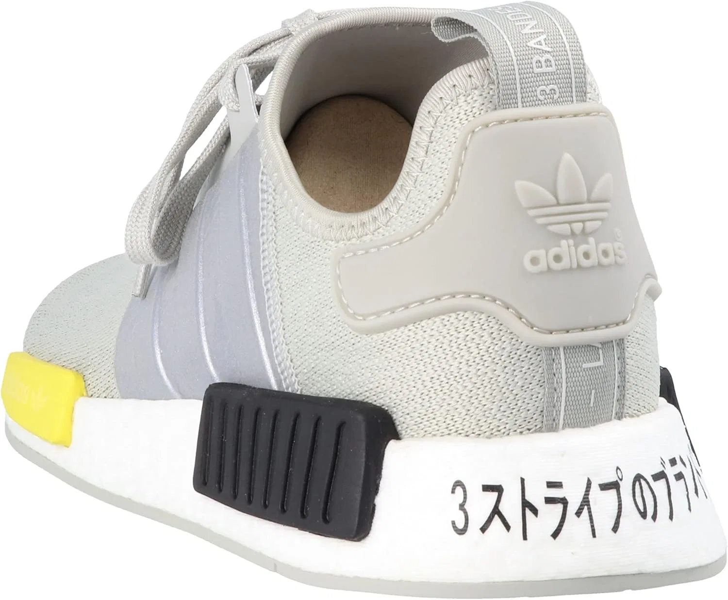 Мужские кроссовки Adidas NMD_r1, черный/желтый/серый — фото 2