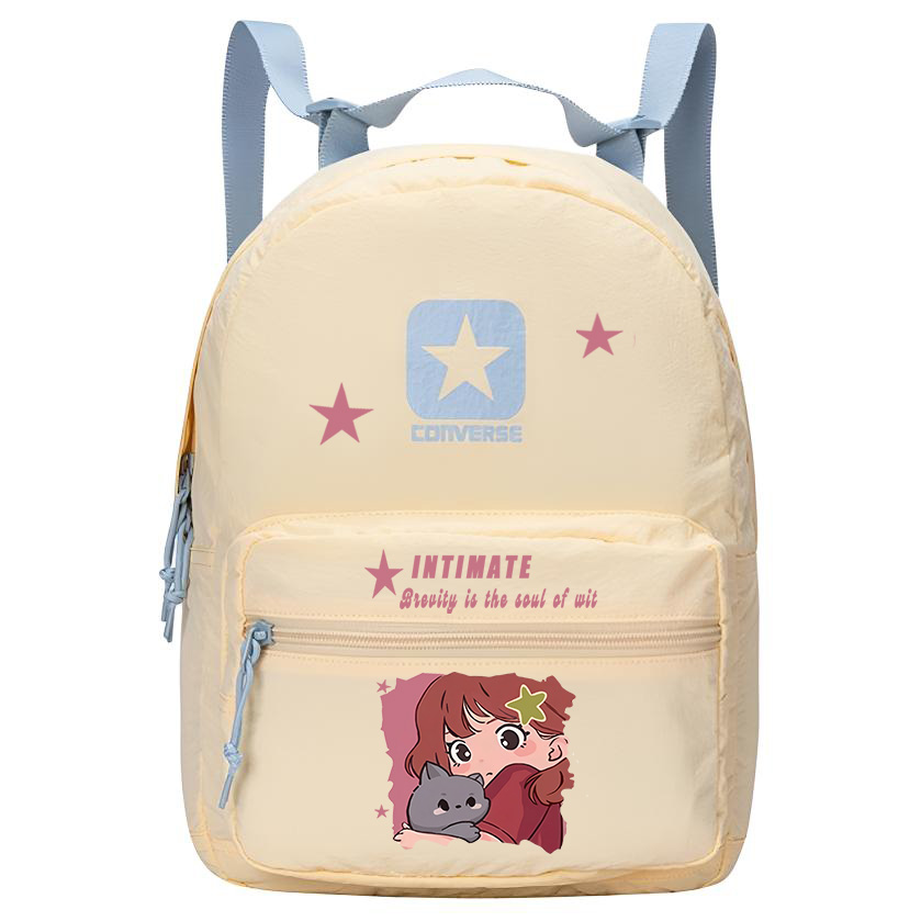 

Converse Полиамидный рюкзак женский кремовый, Kitten and Girlish