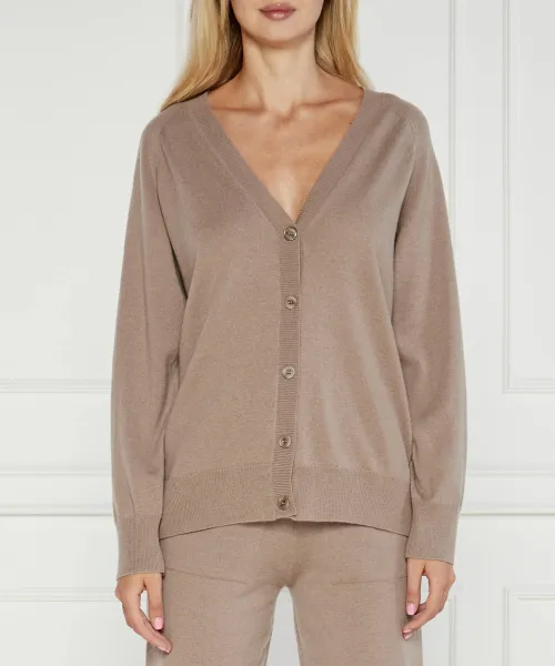 

Шерстяной кардиган «Горлица» Regular fit Mm, коричневый