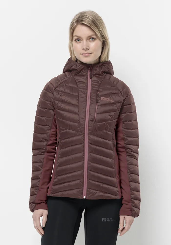 

Функциональная куртка Jack Wolfskin "ROUTEBURN PRO INS JKT W", с капюшоном, бордовый