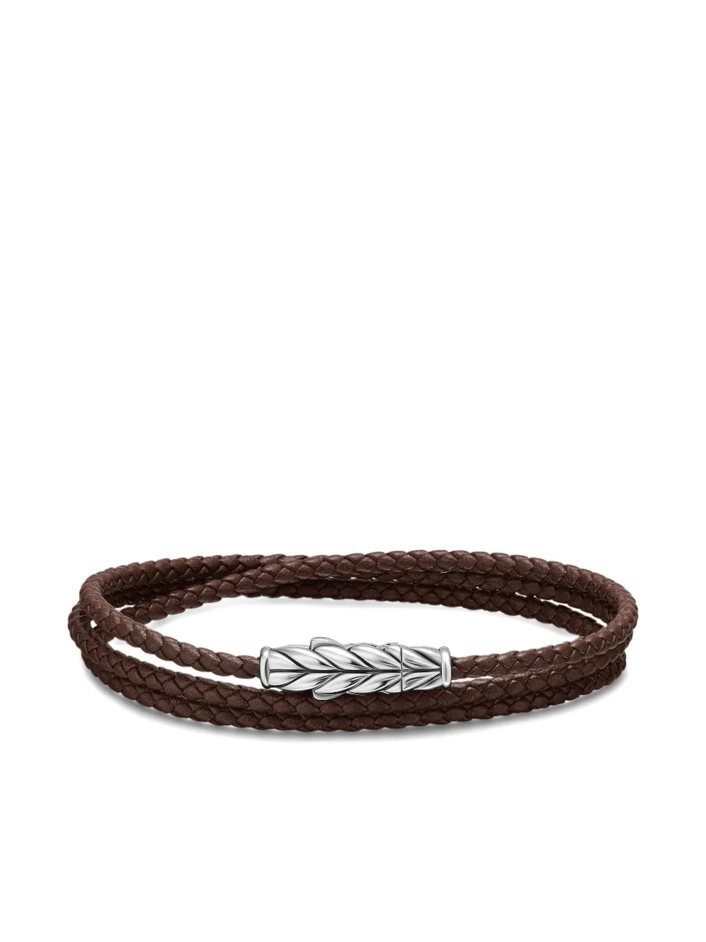 

Серебряный браслет Chevron Triple David Yurman, серебяный