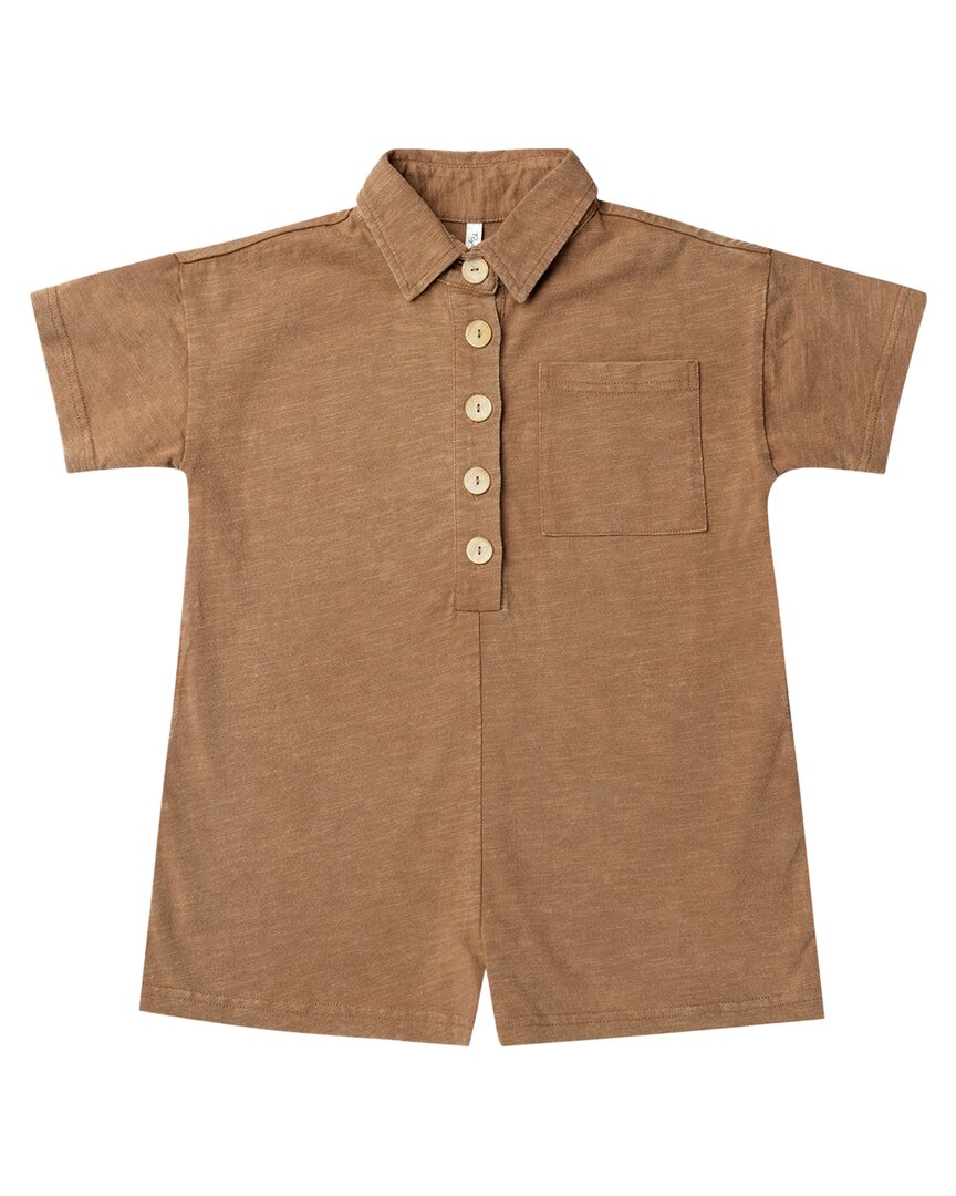 

Комбинезон с воротником и пуговицами от Rylee + Cru Collective, коричневый