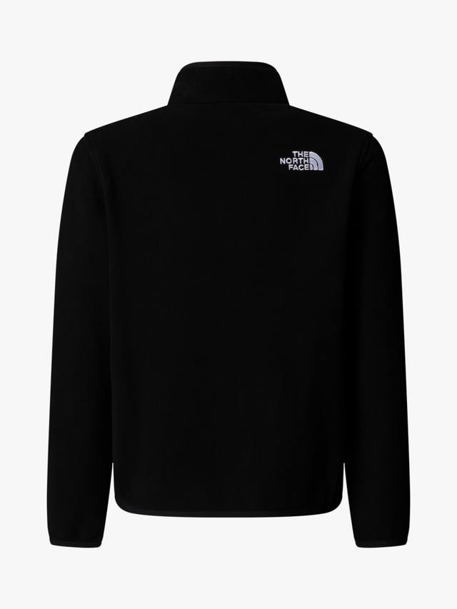 Детская флисовая кофта Glacier с молнией на четверть The North Face, Black — фото 4