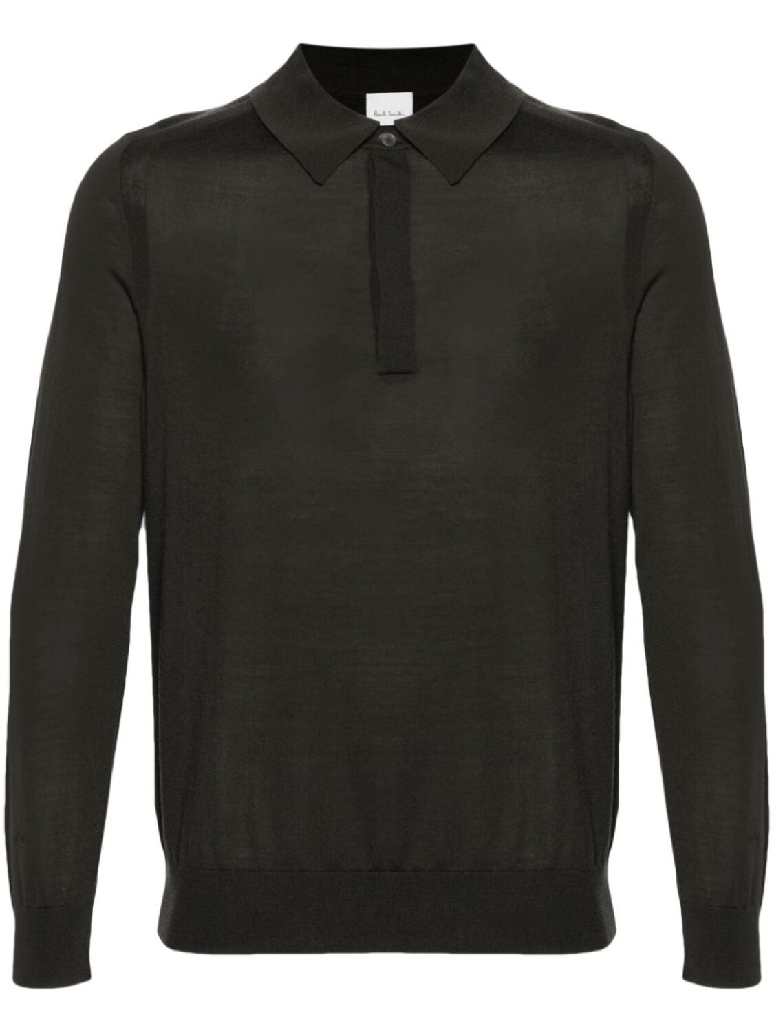 

Paul Smith рубашка-поло из тонкой мериносовой шерсти, зеленый
