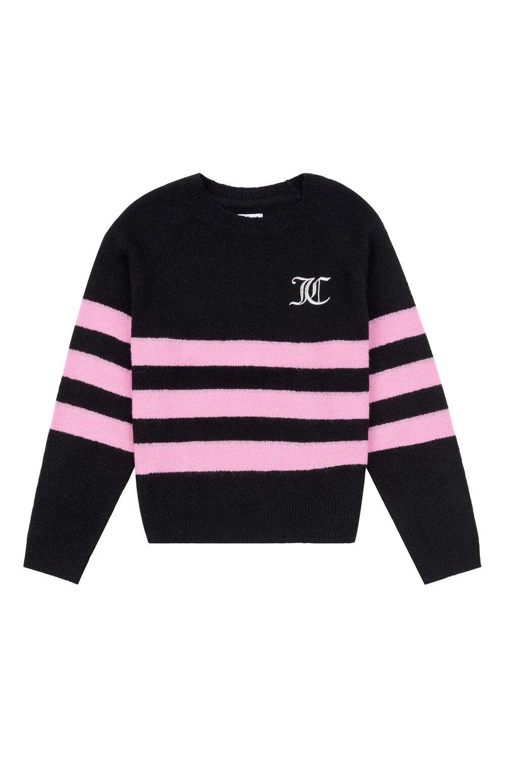 

Свитер в фактурную полоску Juicy Couture, черный