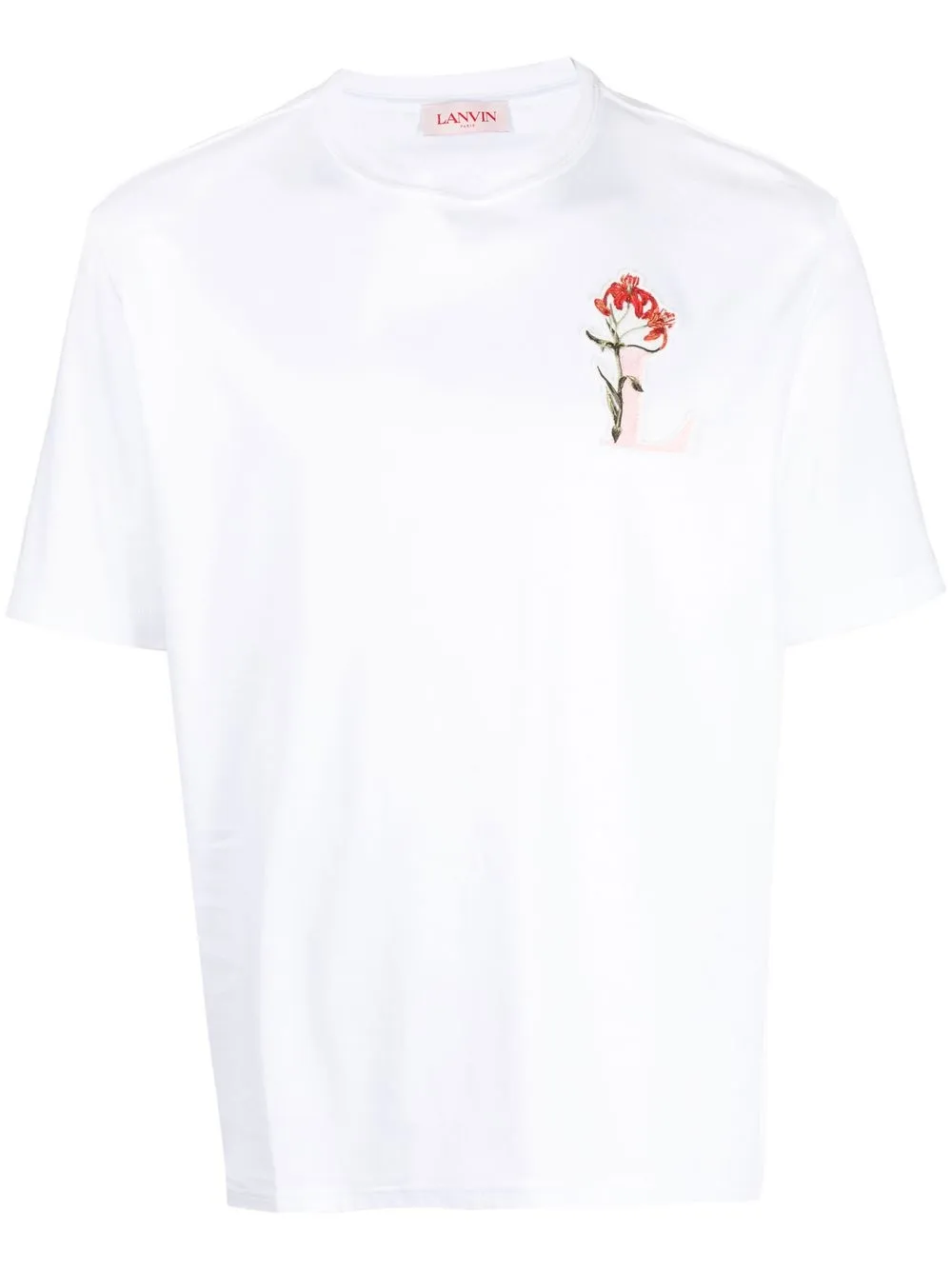 

Футболка L с нашивкой Lanvin, белый