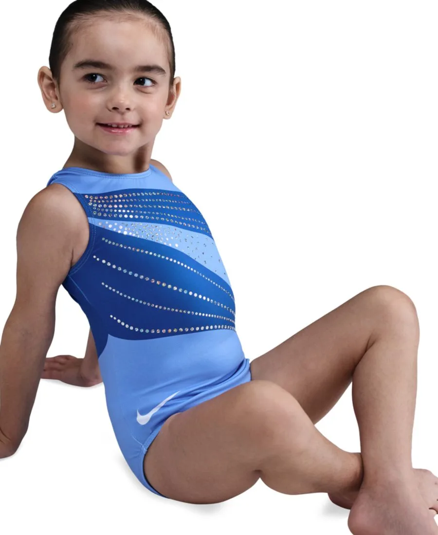 Купальник-реплика Skye Blakely Shimmer для девочек 7-16 лет, Чемпионат США 2025 года Nike Gymnastics, синий — фото 2