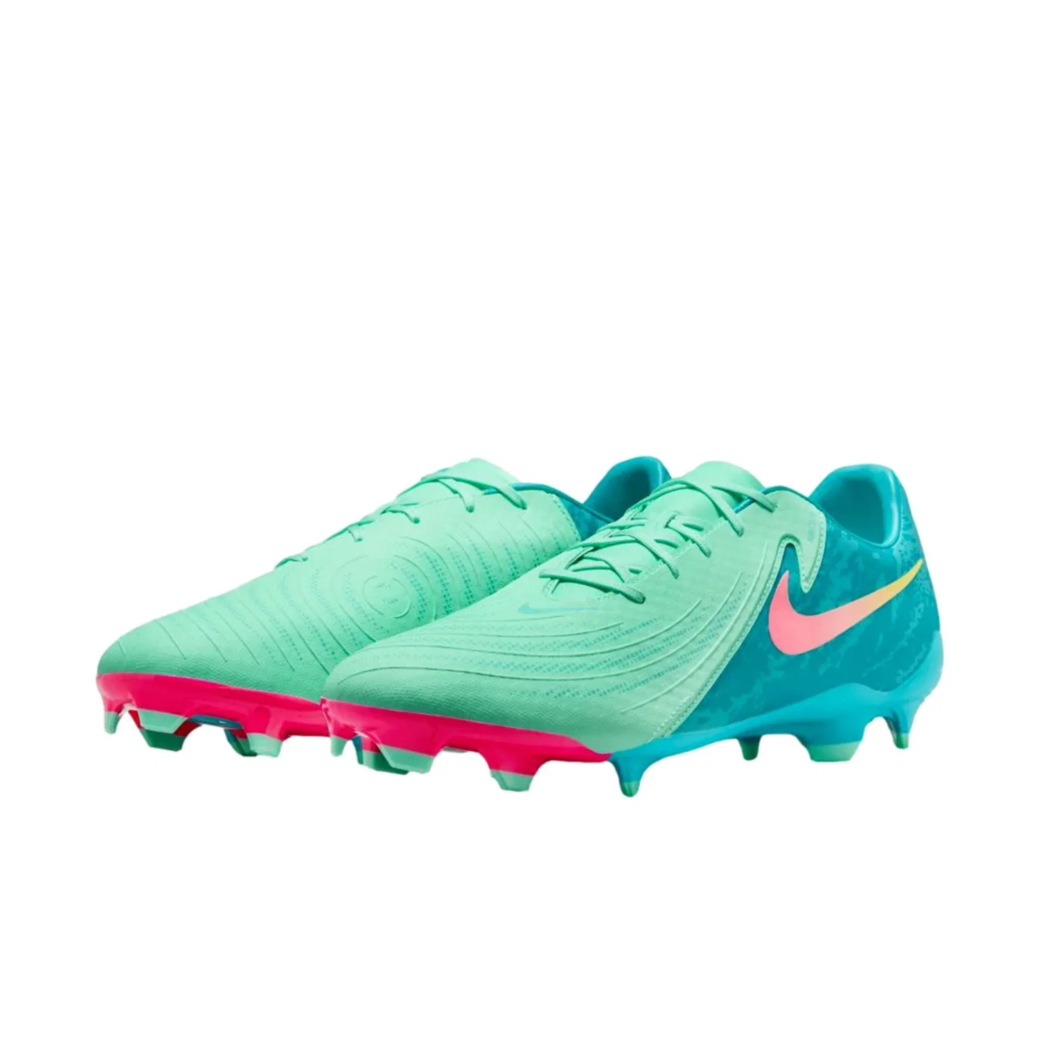 Мужские кроссовки Nike Phantom GX II Academy LV8 FG/MG Green Glow/Black FJ2553-300 — фото 4