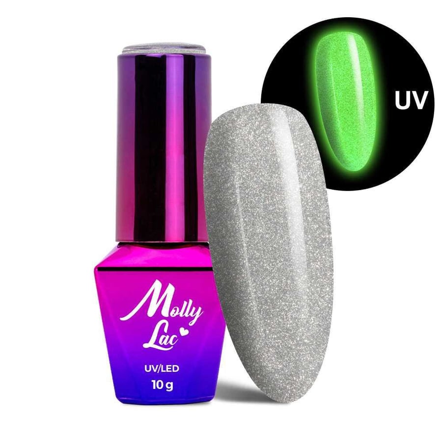 

Гель-лак светящийся в темноте кошачий глаз MollyLac Night Glowing Freestate HEMA/Di-HEMA Free 10 г № 676