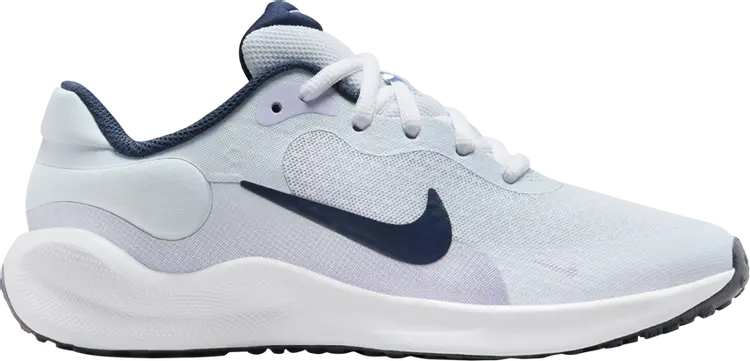 

Кроссовки Revolution 7 GS 'Football Grey Midnight Navy', серый