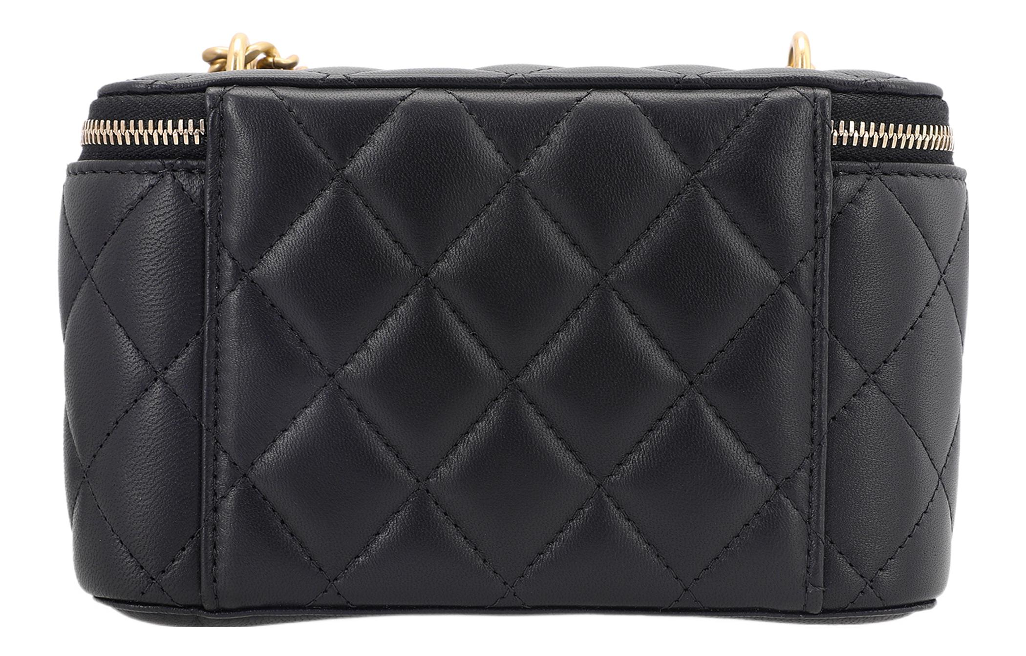 CHANEL Сумка через плечо из овчины, кроссбоди среднего размера, женская, черная — фото 3