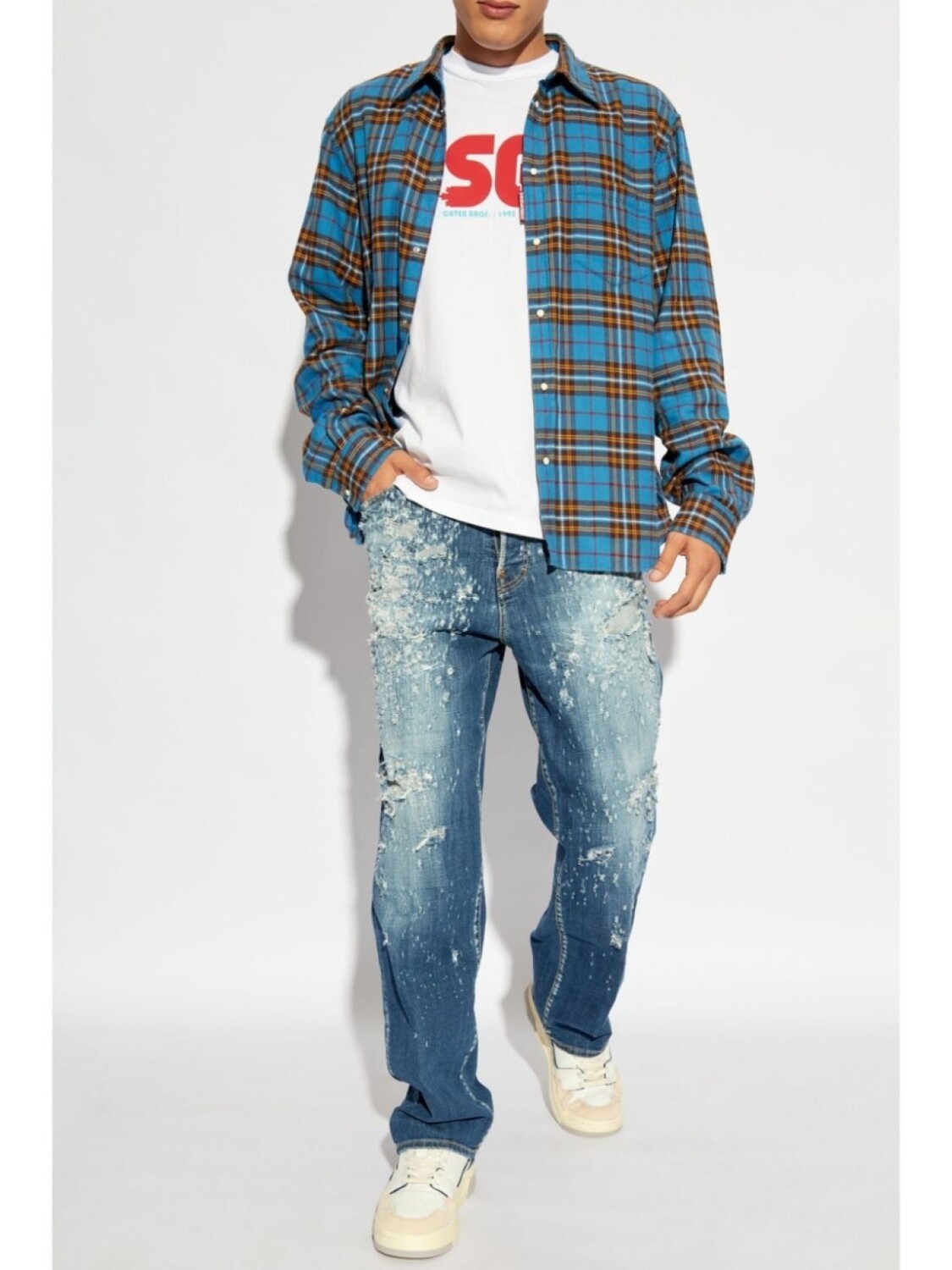 

Dsquared2 джинсы DSQUARED2 с потертостями, синий