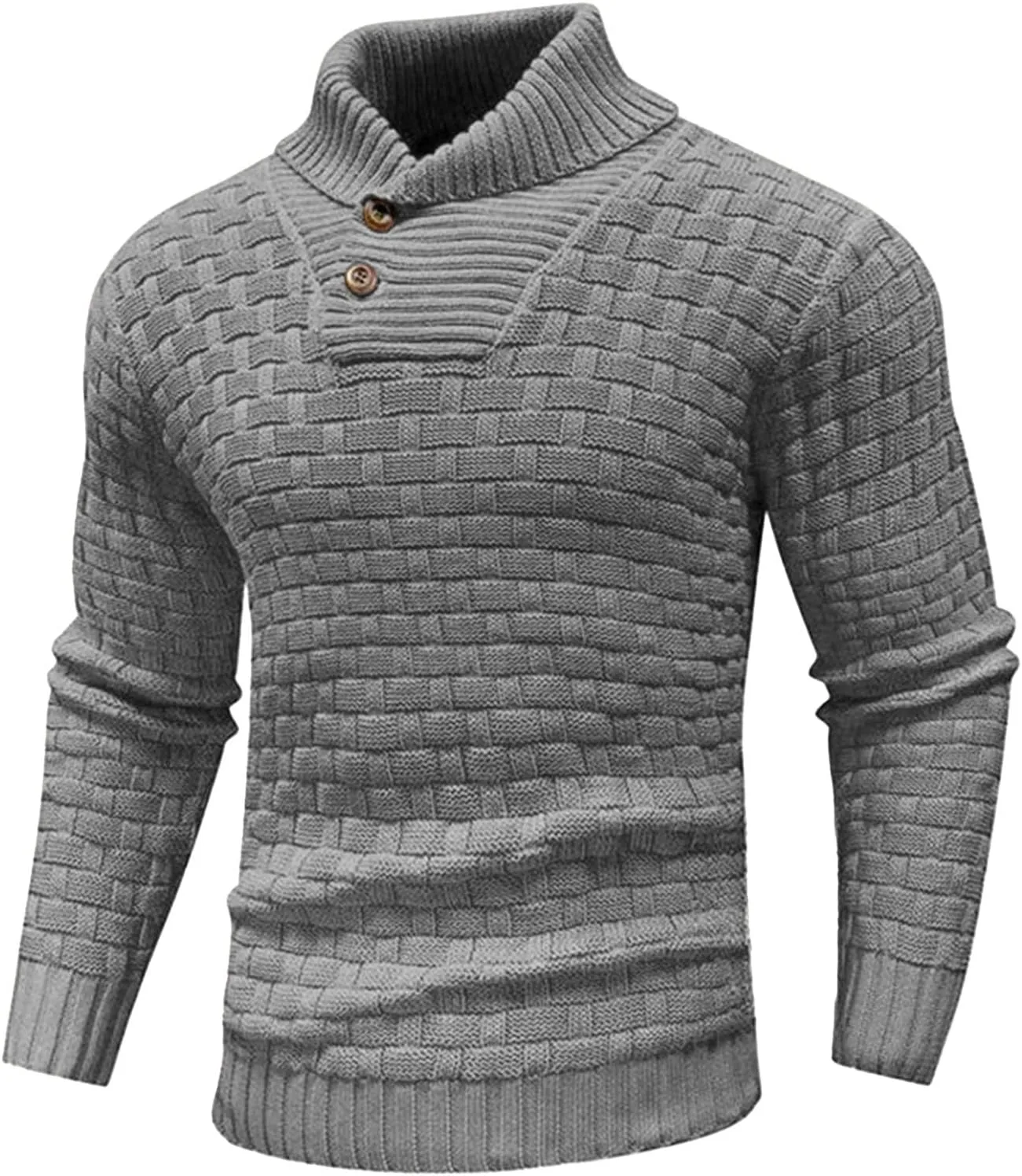 

Мужской вязаный свитер с v-образным вырезом и длинными рукавами TrndTrsure