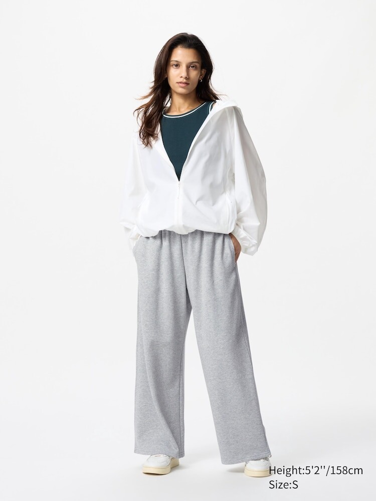 

Широкие спортивные штаны короткие Uniqlo, цвет 03 серый