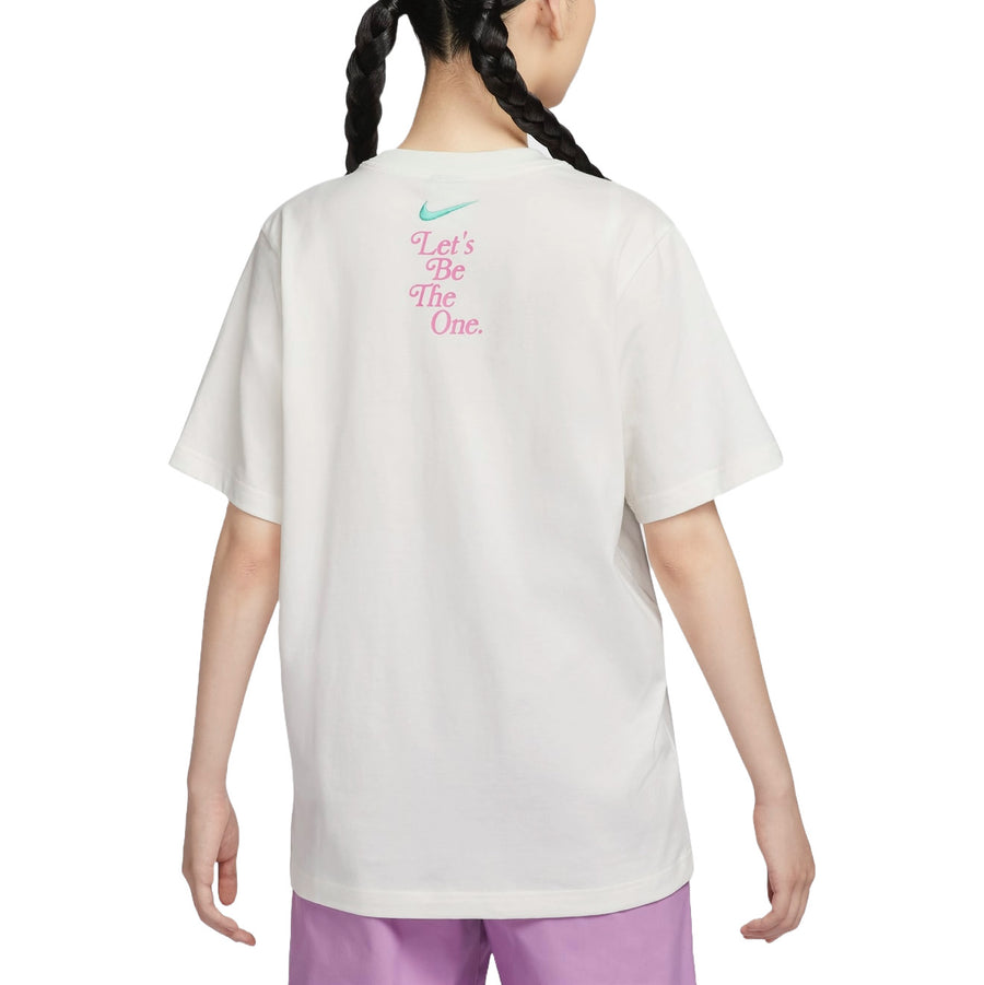 Футболка (WMNS) Nike Sportswear Essential Graphic T-Shirt Asia Sizing 'Sail', бежевый — фото 2