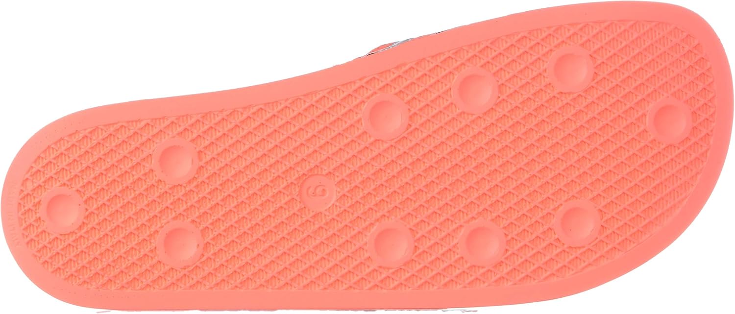 Женские сандалии Adidas Originals AdiletteSlide, оранжевый/белый — фото 4