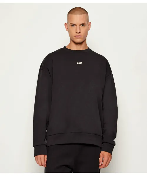 

Толстовка Стенсона Oversize fit Boss Green, черный